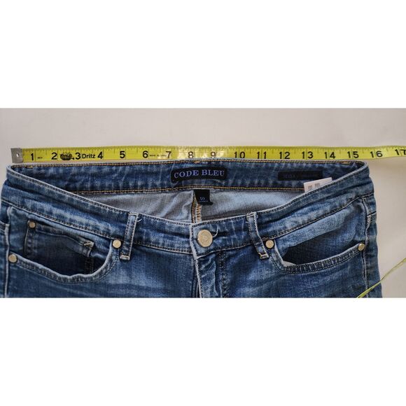Code Bleu Women's Maya Straight Leg Blue Jeans Size 10 - Picture 6 of 8